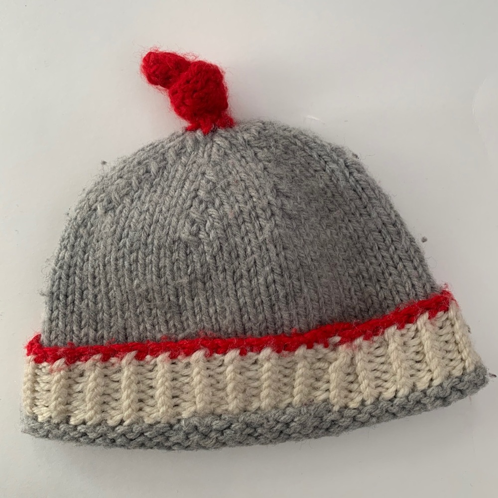 -BABY, WOOL KNIT HAT, 3-6 MONTHS